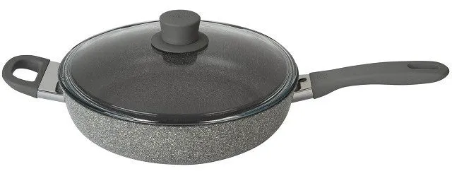 Frying Pan Ballarini Murano Sauté With 2 Handles And A Lid Granite 28 Cm 75002-933-0