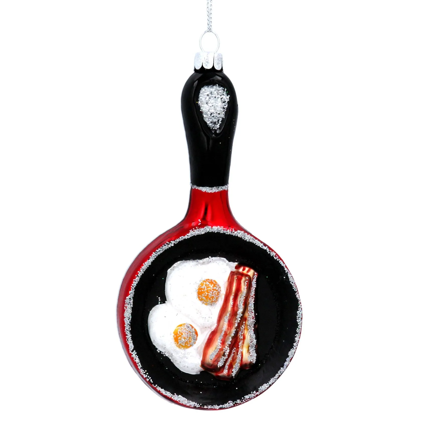 Gisela Graham Bacon and Eggs Frying Pan Bauble