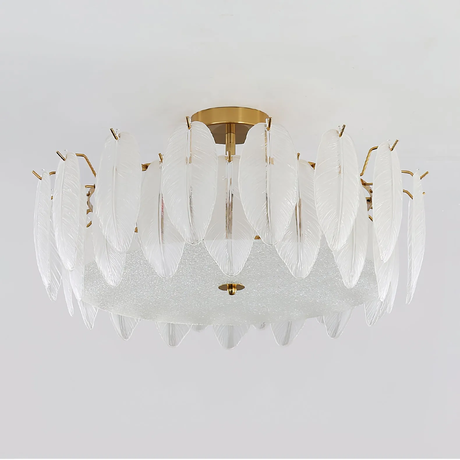 Glass Feather Chandeliers