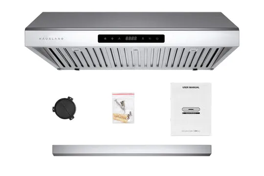 Hauslane 30" Chef  UC-PS10SS-30 900 CFM Ducted Stainless Steel Undercabinet Range Hood