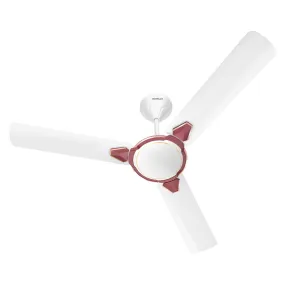 Havells Equs Decorative Ceiling Fan 1200mm White Maroon