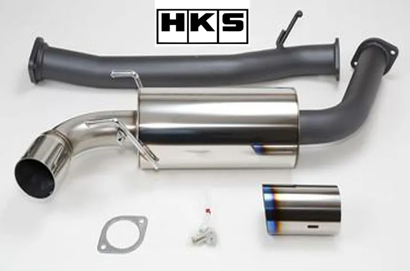 HKS Single TI-tip 75mm Hi Power Cat-back Exhaust for 2004-2008 MAZDA RX8 (hks31006-BZ001)