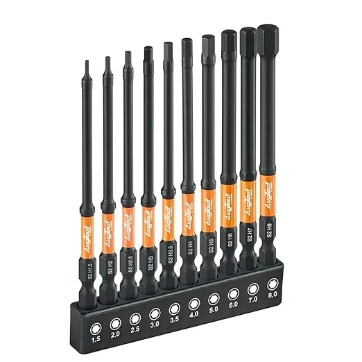 Impact Hex Head Allen Wrench Drill Bits Set