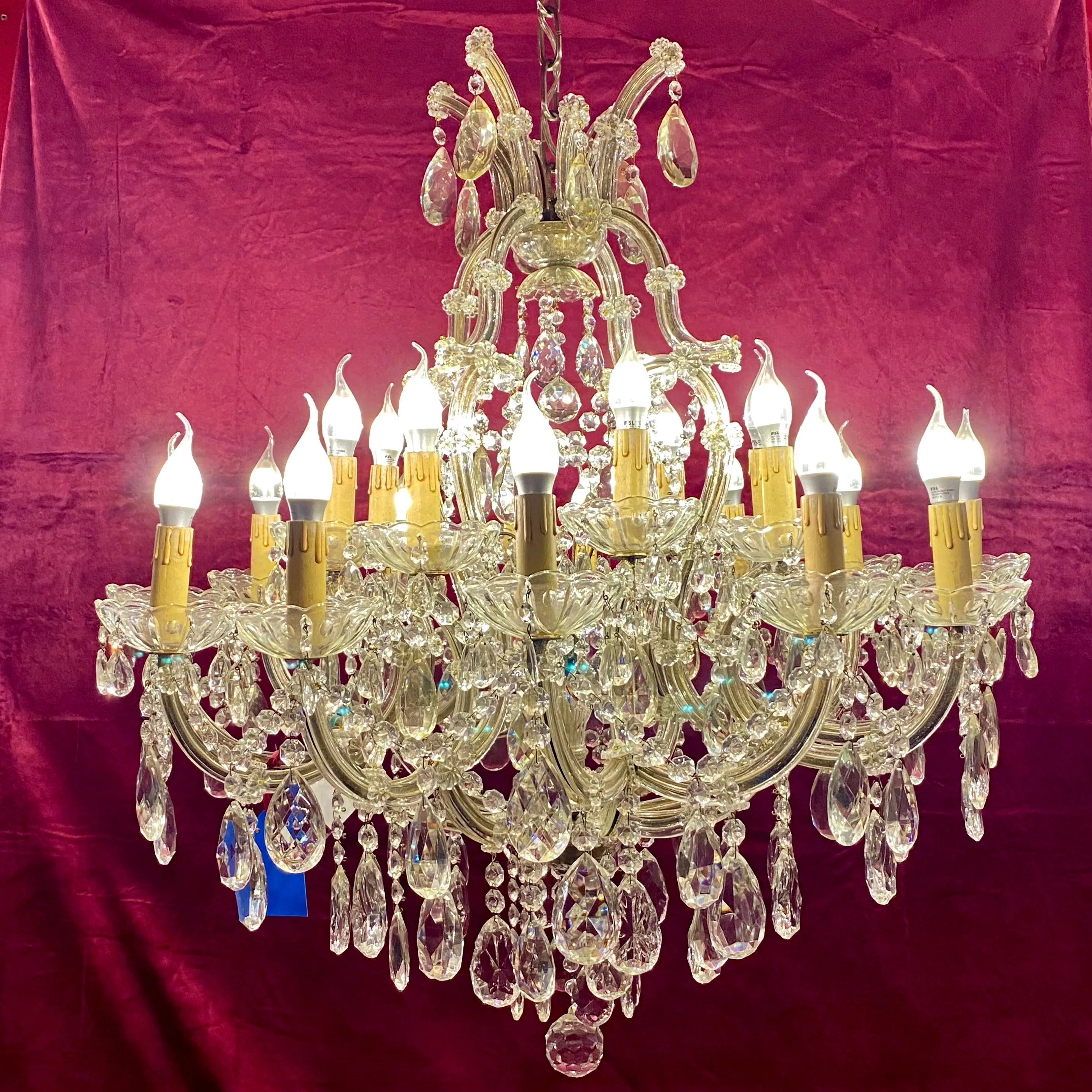 Incredible Antique Maria Theresa Chandelier - SOLD