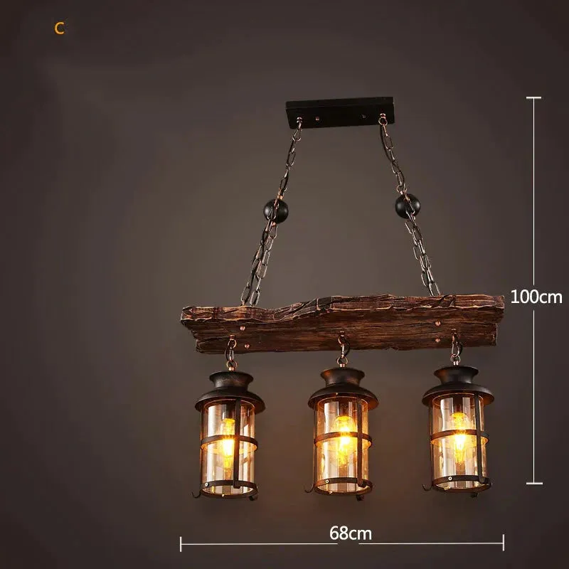 Industrial Wind Chandeliers American Country Restaurant Chandelier Creative Lights