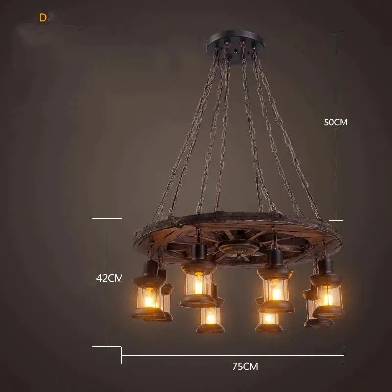 Industrial Wind Chandeliers American Country Restaurant Chandelier Creative Lights