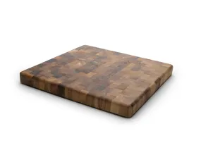 Ironwood Gourmet 28218 Square Charleston End Grain Chef's Board , Acacia Wood 14" Square