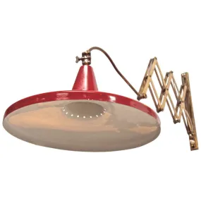 Italian Lacquered Metal Wall Light