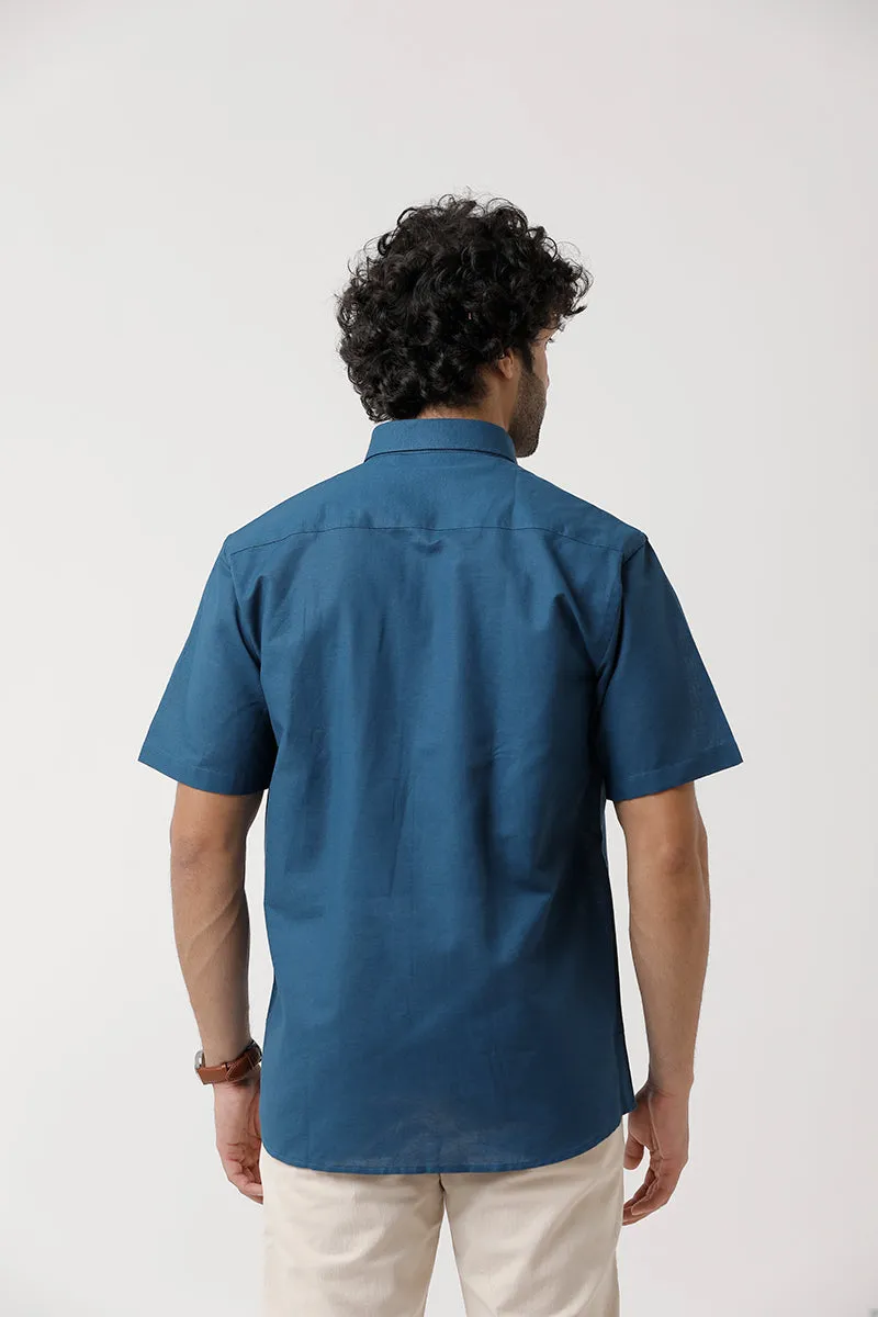 Jute Classic - Mild Blue Formal Shirt For Men | Ariser