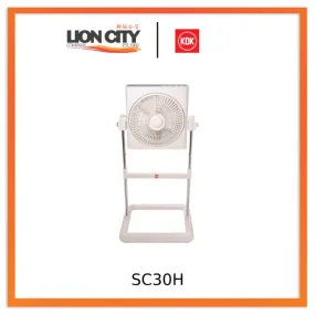 KDK SC30H Grey/Lavender Box Fan With Stand C/w Remote Control (30cm)