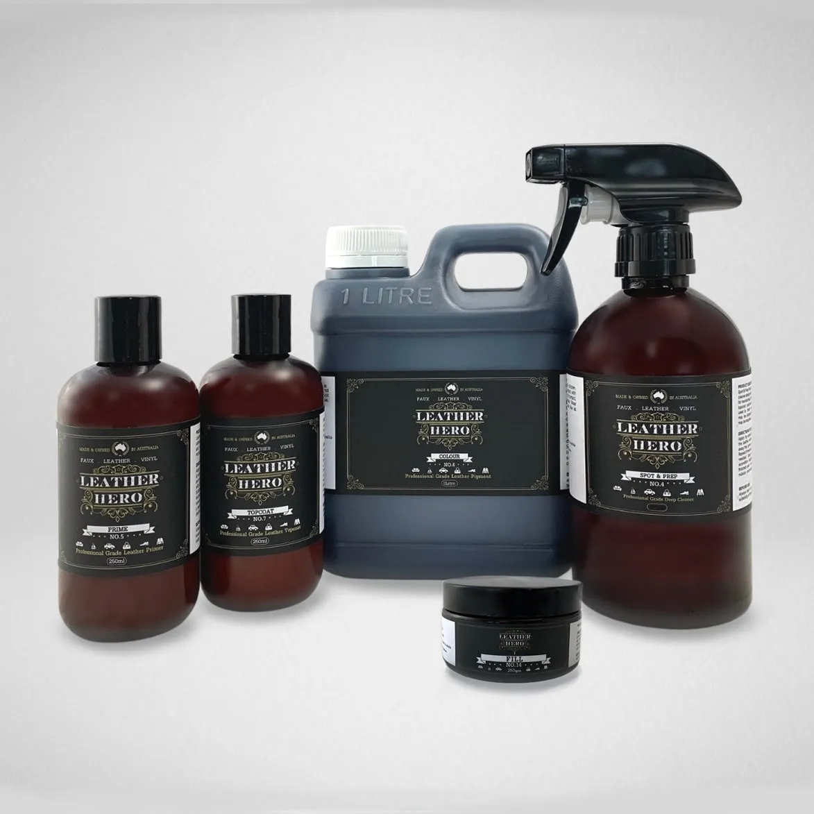 Leather Repair & Recolour Kit - Aniline Tobacco