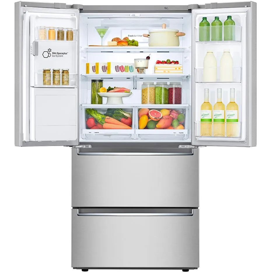 LG 33-inch, 18.3 cu.ft. Counter-Depth French 4-Door Refrigerator with ice system LRMXC1803S