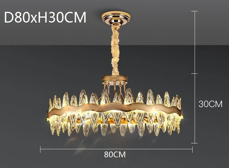 Living Room Luxury Modern Crystal Chandeliers Kitchen Island Light