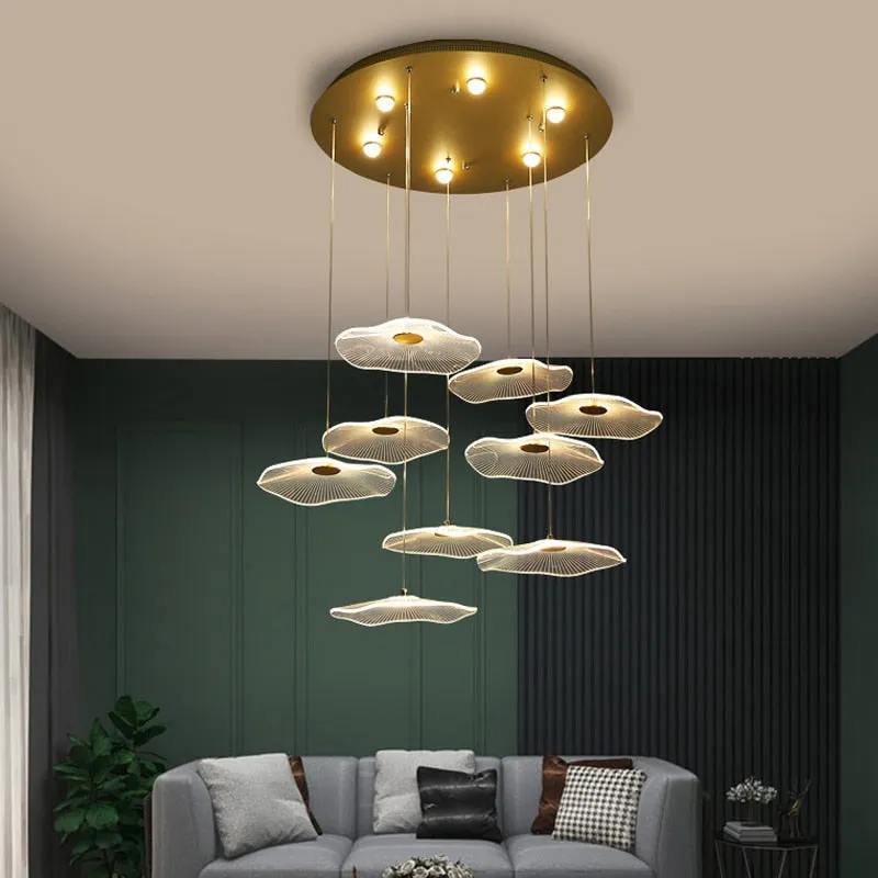 Lotus Leaf Chandelier: Elegant Lighting for Your Space