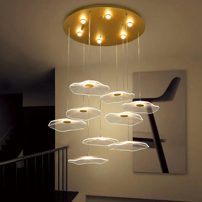 Lotus Leaf Chandelier: Elegant Lighting for Your Space