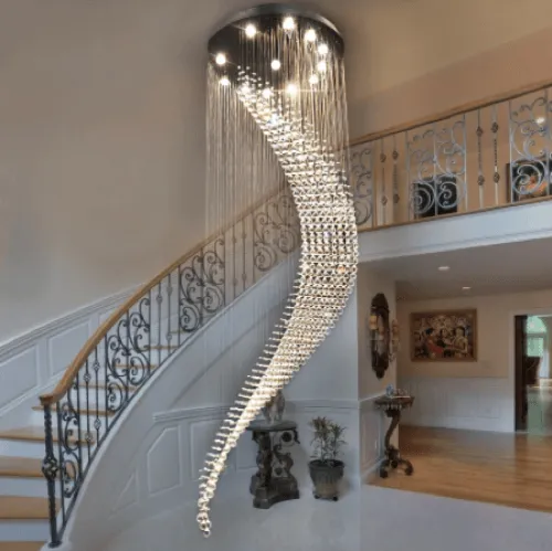 Luceat Long Crystal Chandelier