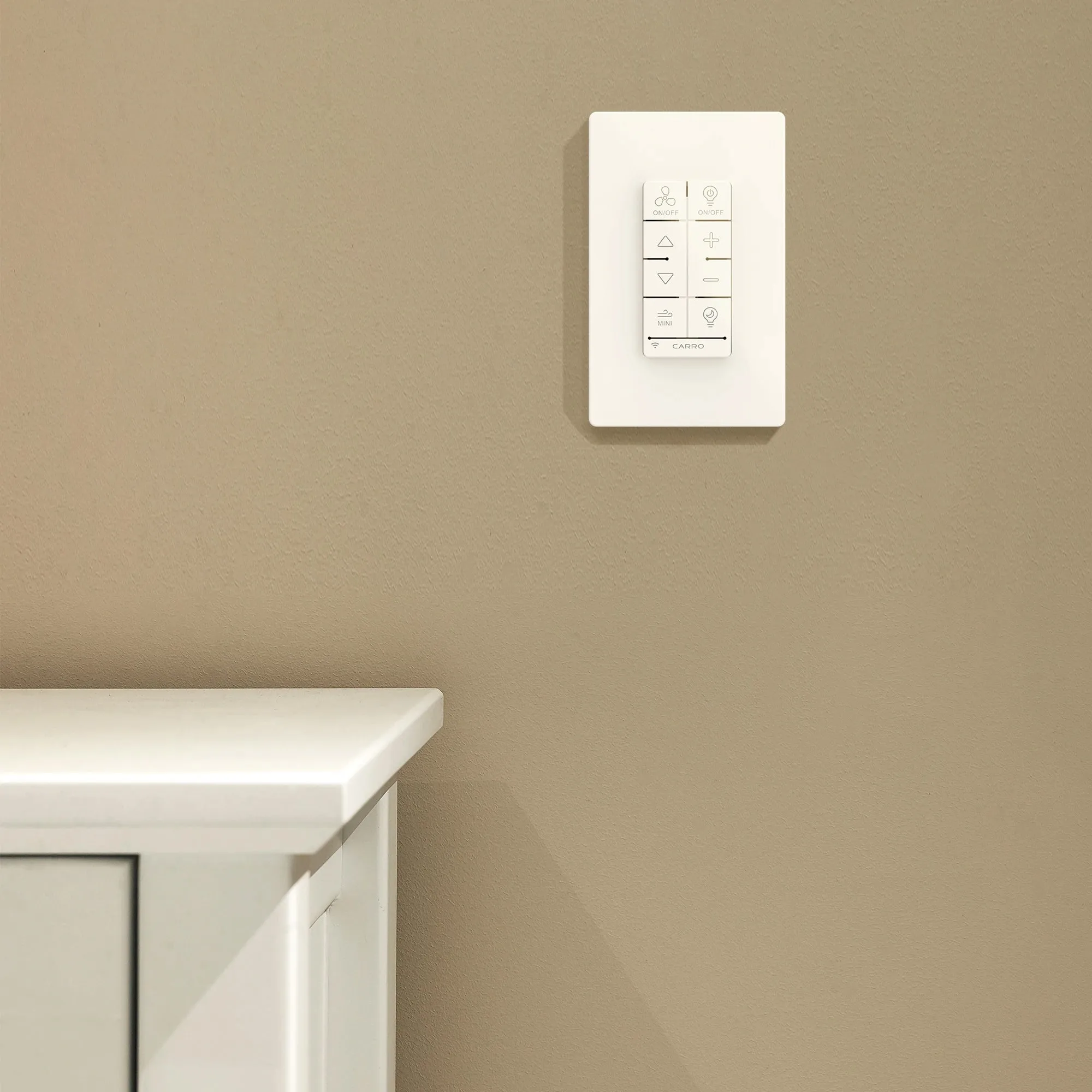 MALTA Dimmable Light Smart Wall Switch For Ceiling Fans(1-Gang), Works with Amazon Alexa, Google Assistant, and Siri Shortcuts