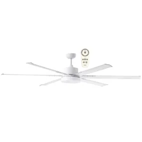 Martec Albatross 72" DC Ceiling Fan With 24W LED Light and Remote - White