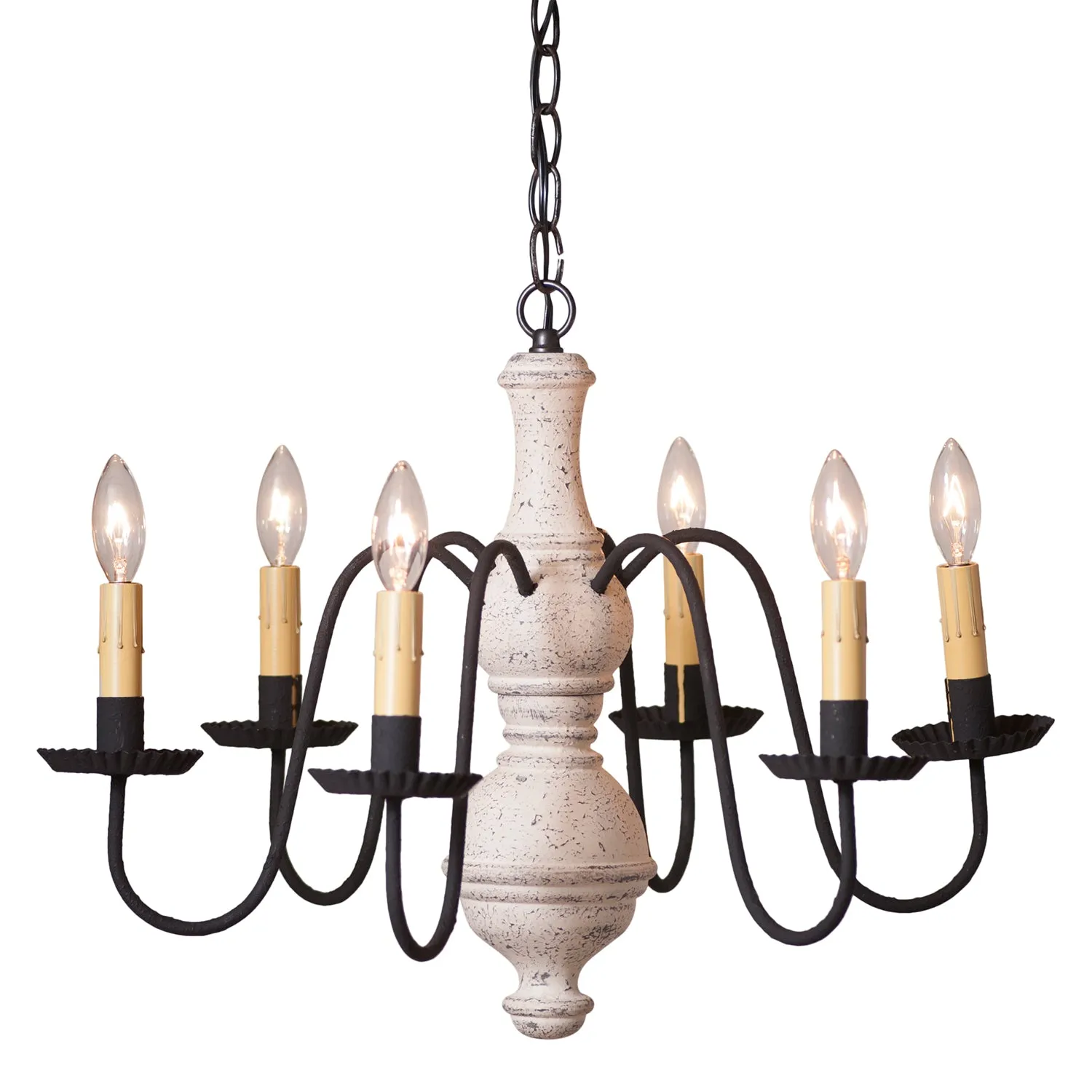 Medium Chesterfield Chandelier in Americana White