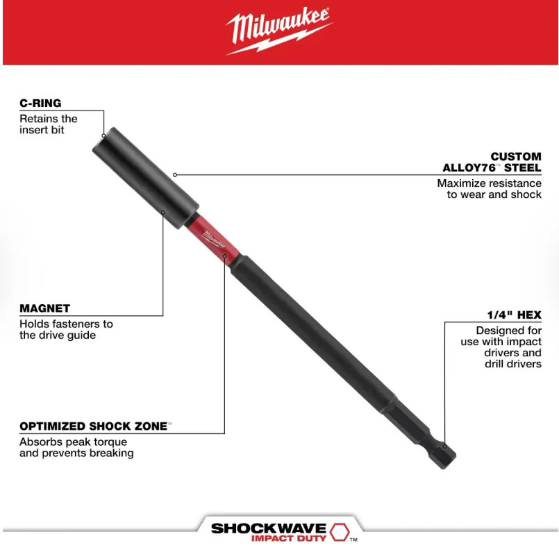 Milwaukee 48-22-2915 - 14-in-1 Multi-Bit Screwdriver With SHOCKWAVE Impact Duty™ Driver Bits