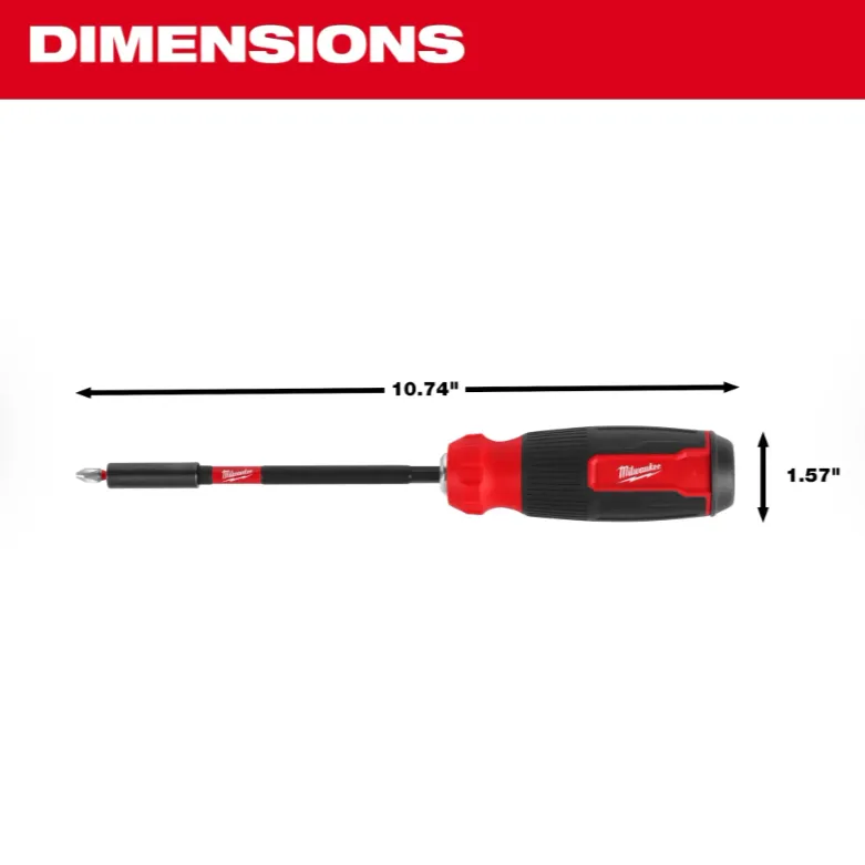 Milwaukee 48-22-2915 - 14-in-1 Multi-Bit Screwdriver With SHOCKWAVE Impact Duty™ Driver Bits