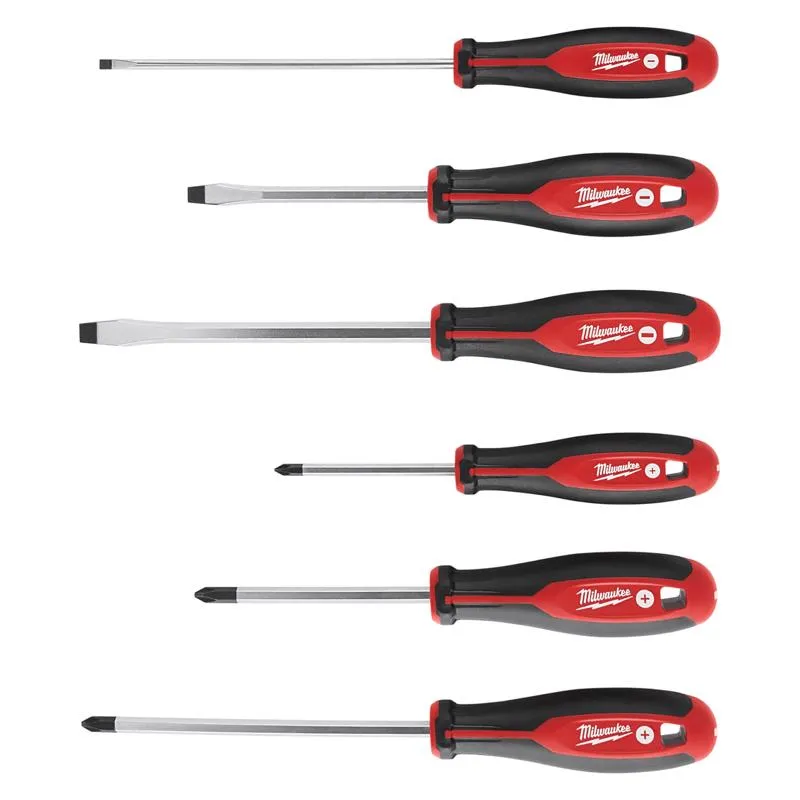 Milwaukee Phillips/Slotted Screwdriver Kit 6 pc