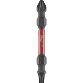 Milwaukee Shockwave #2 Phillips and T25 TORX Power Double-End Screwdriver Bit