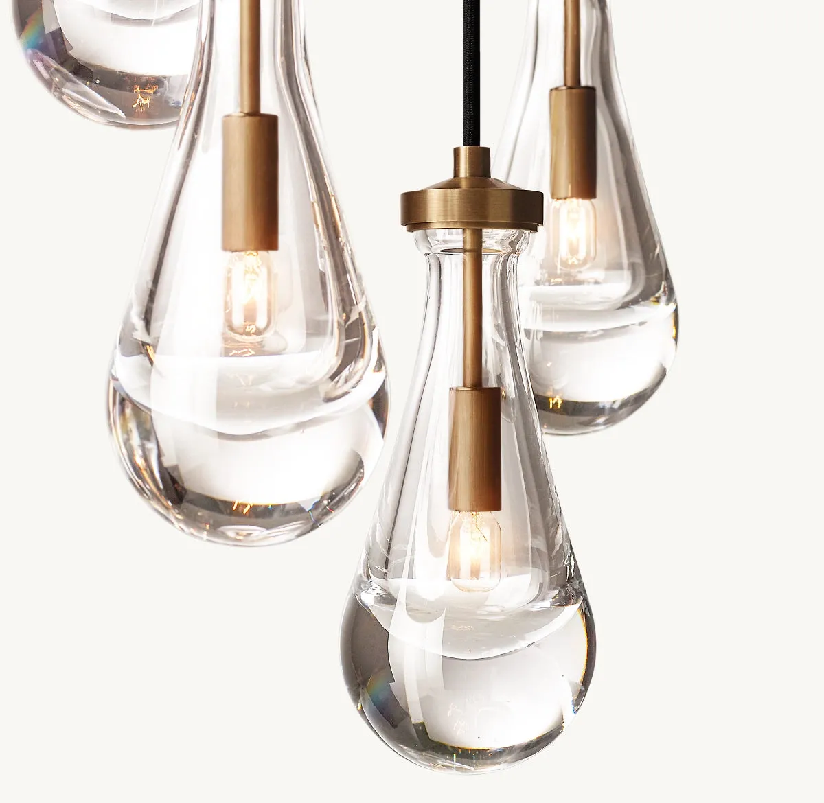 Modern Floating Raindrop Chandelier for Living Room/Staircase/Foyer