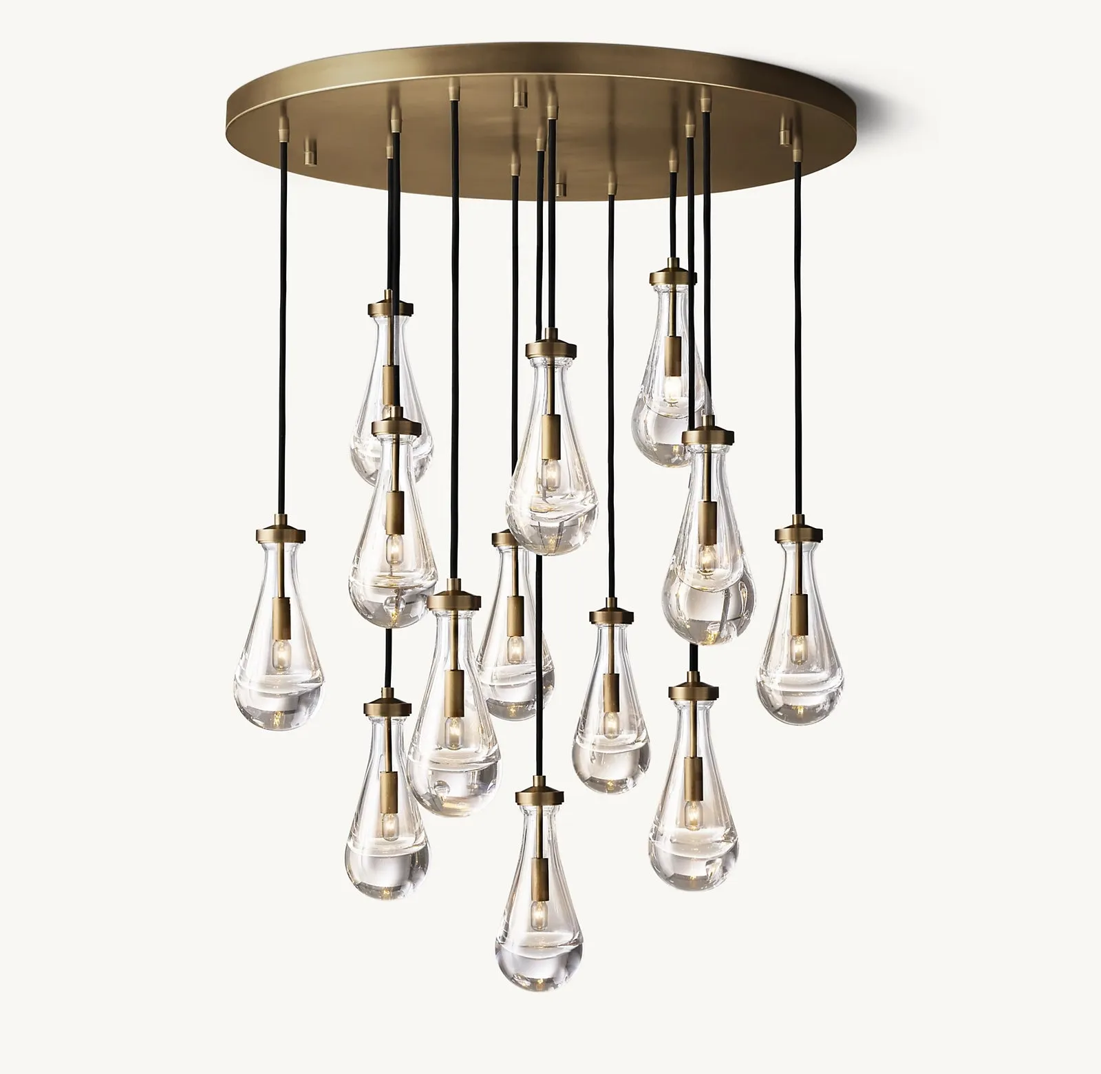 Modern Floating Raindrop Chandelier for Living Room/Staircase/Foyer