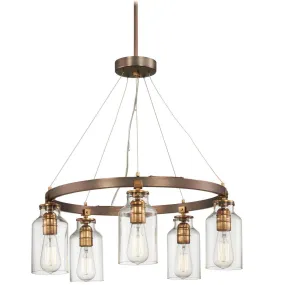 Morrow 24 in. 5 Lights Chandelier Bronze finish