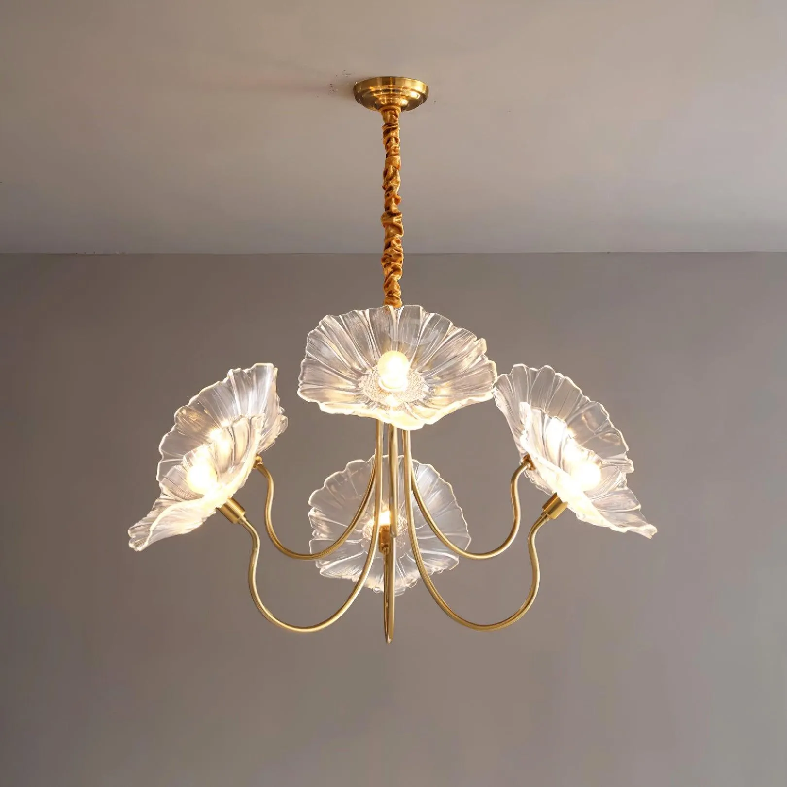 Murano Glass Flowers Chandelier