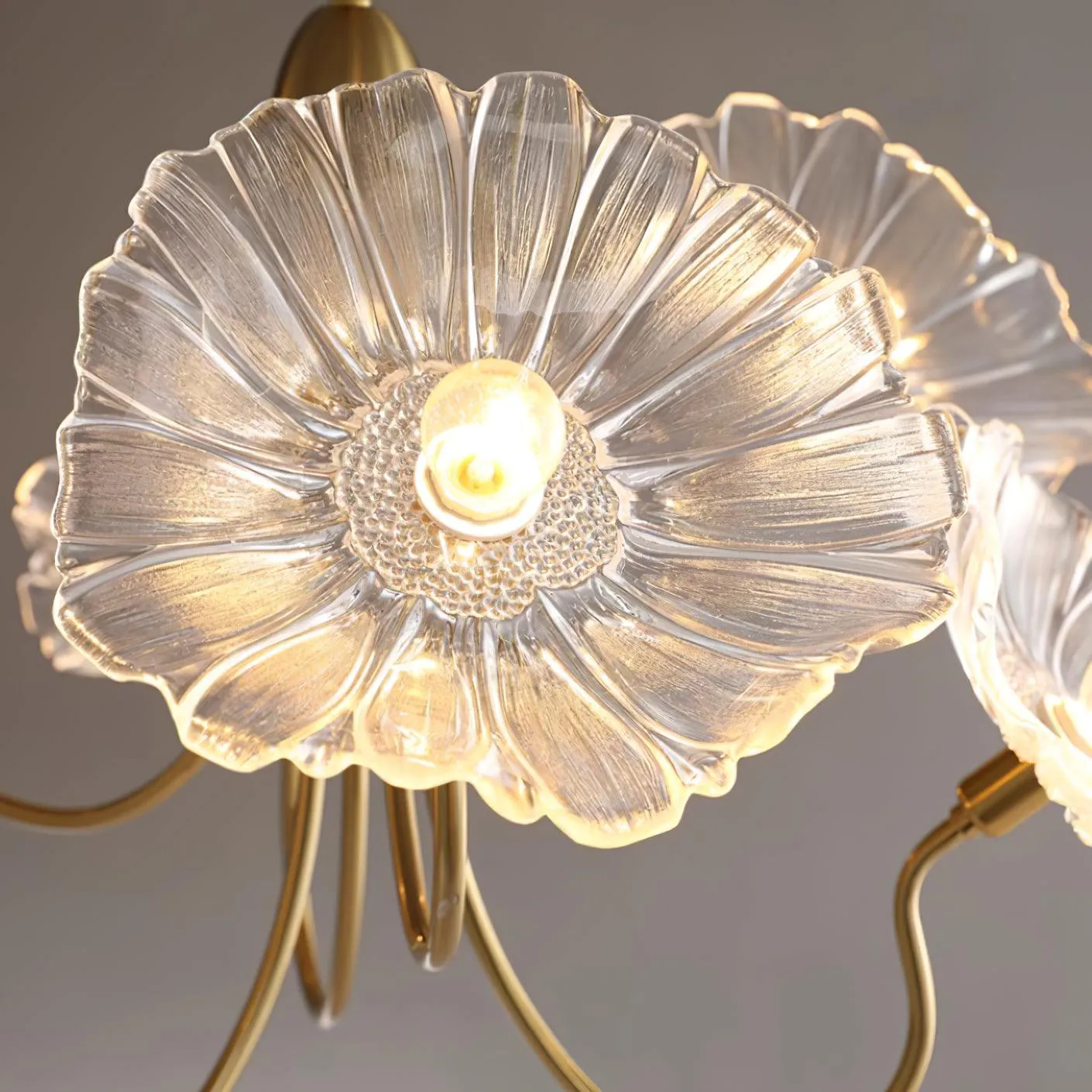 Murano Glass Flowers Chandelier