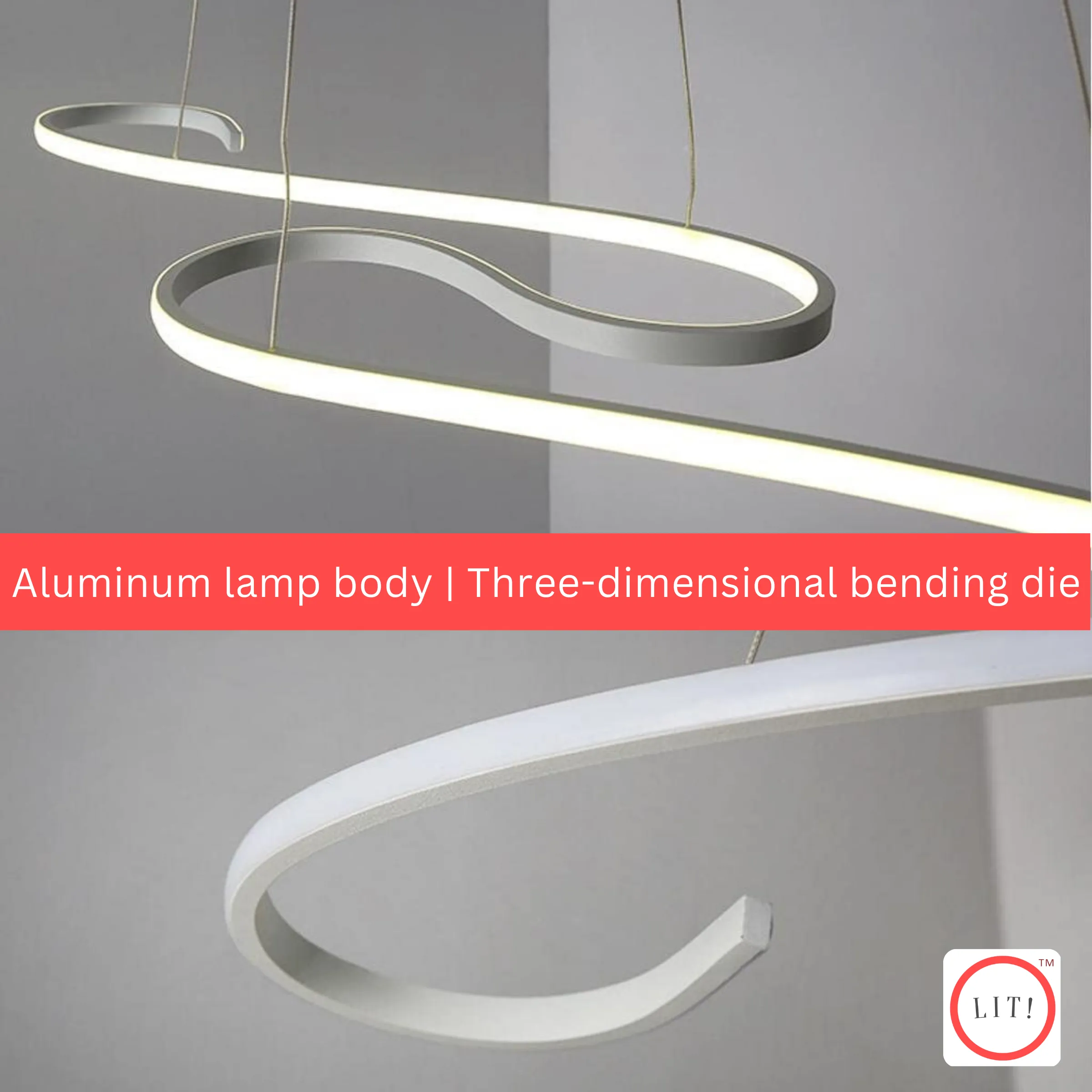 Nordic Modern Wavy LED Chandelier