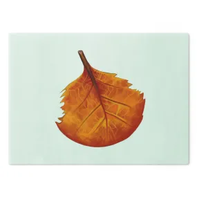 Orange Leaf Cutting Board