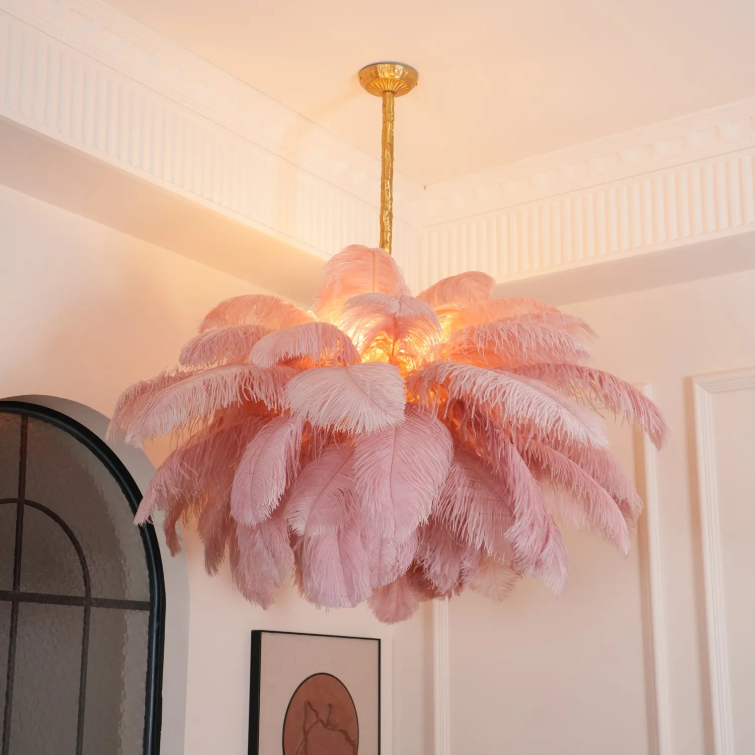 Ostrich Feather Chandeliers