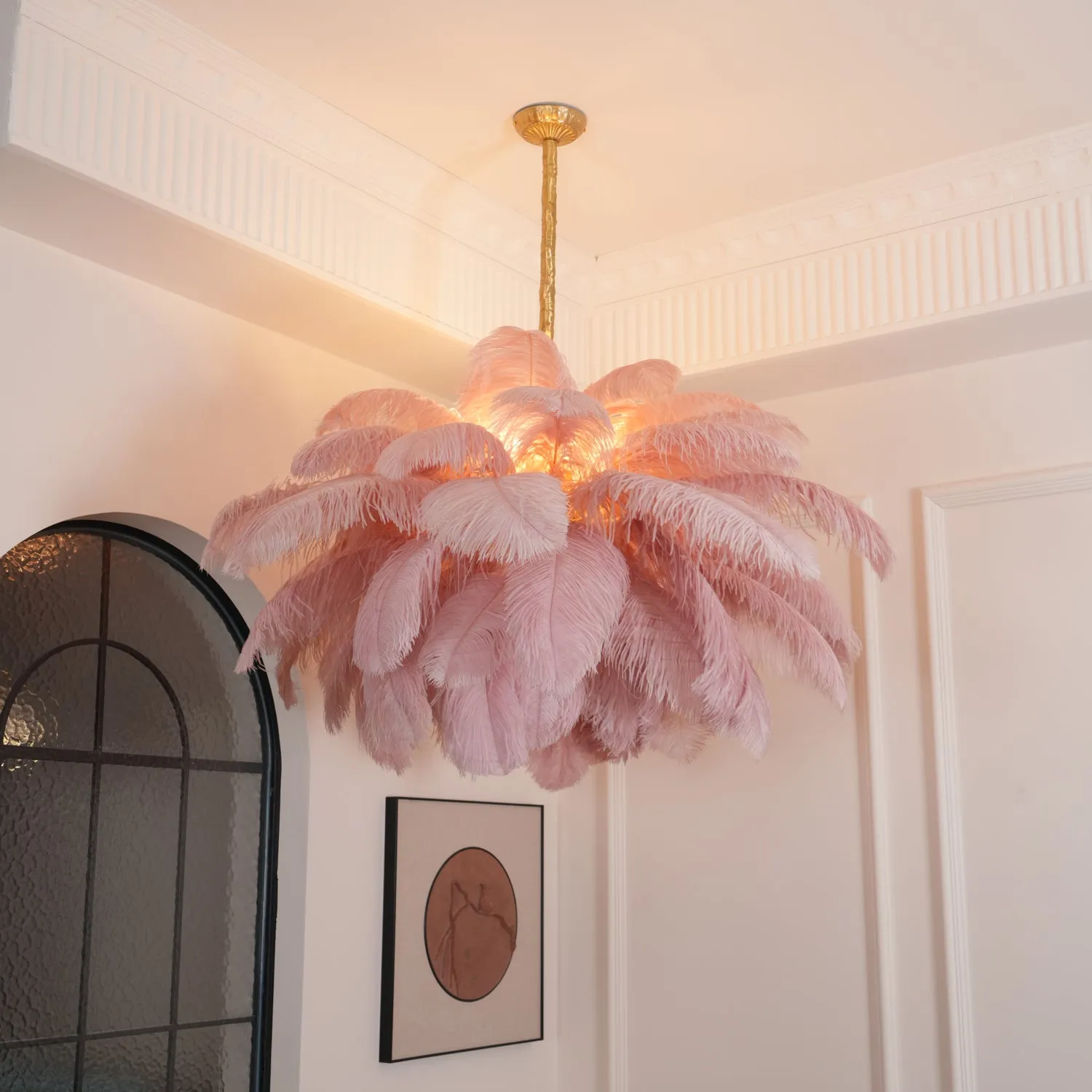 Ostrich Feather Chandeliers