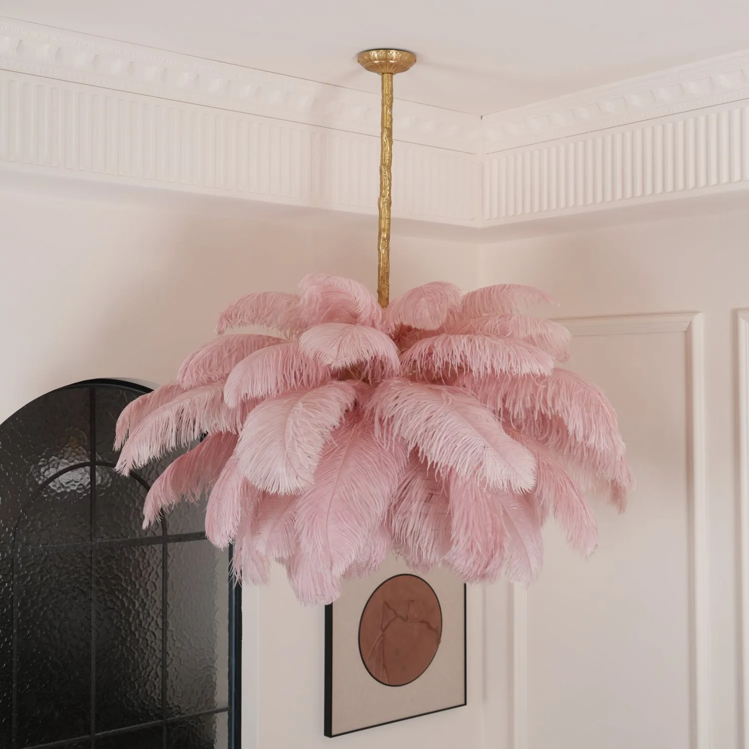 Ostrich Feather Chandeliers