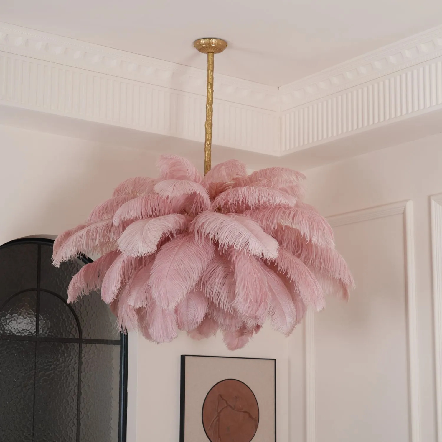 Ostrich Feather Chandeliers