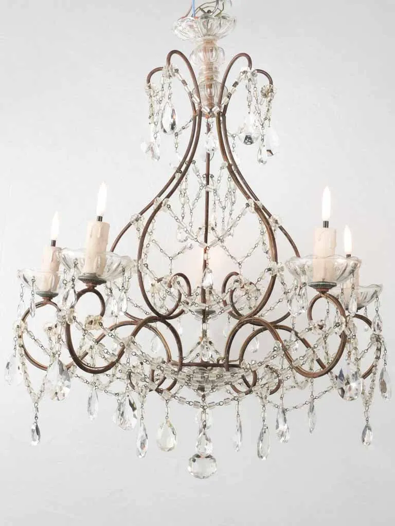 Pair of Late 19th century Italian Murano chandeliers 26" x 23¼"