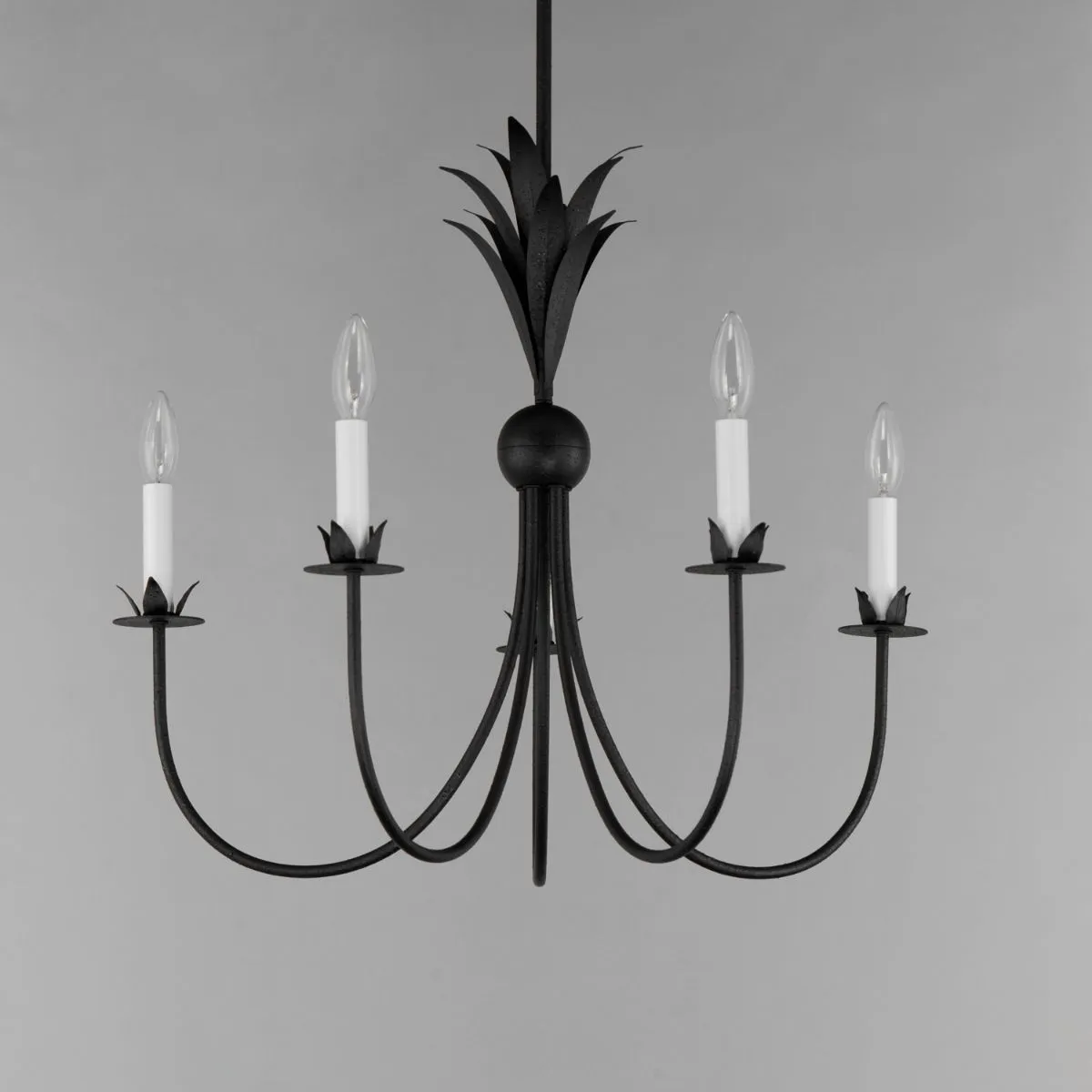 Paloma 26 in. 5 Lights Chandelier Black Finish