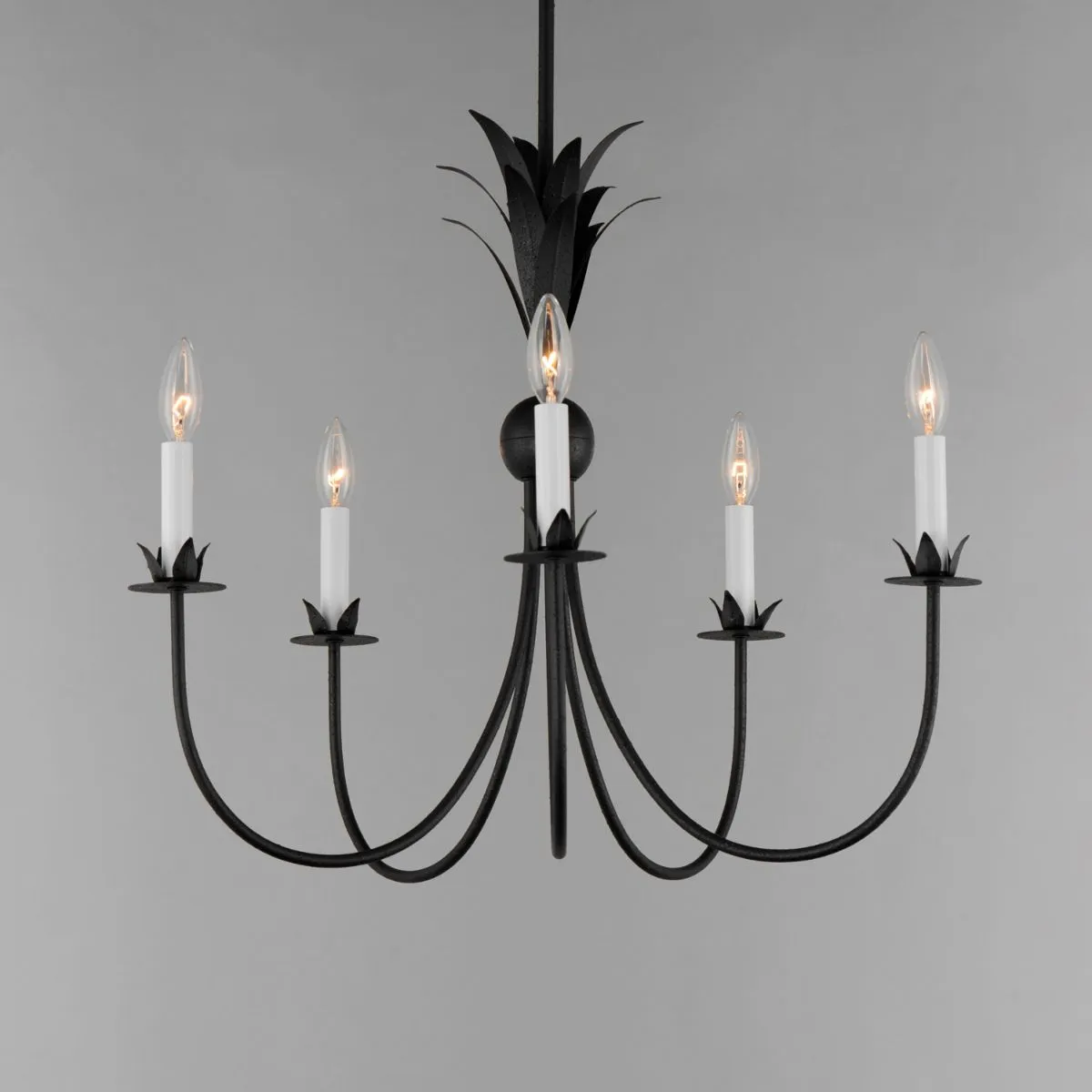 Paloma 26 in. 5 Lights Chandelier Black Finish