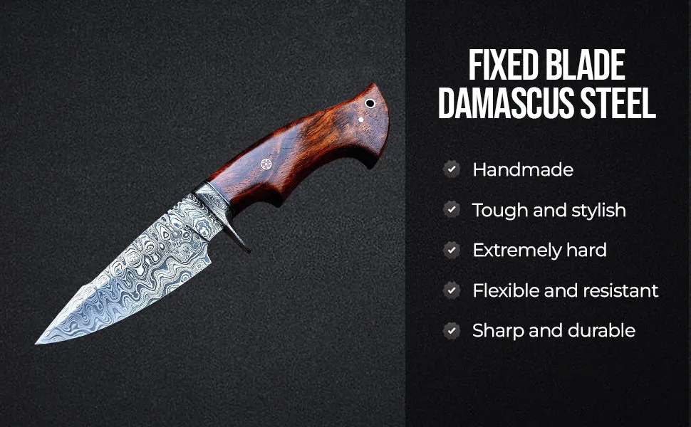 Patriot Damascus Hunting Knife