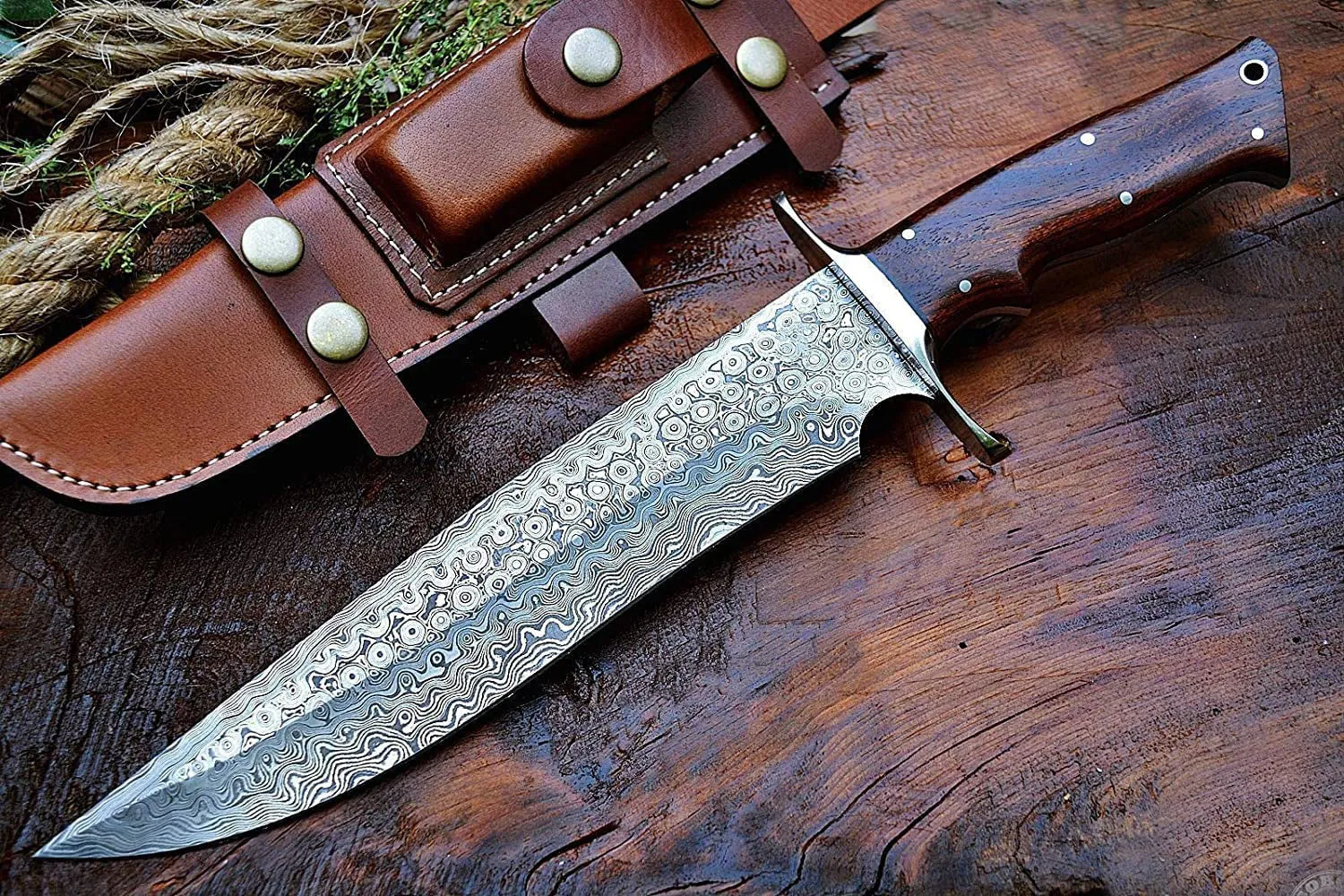 Patriot Damascus Hunting Knife