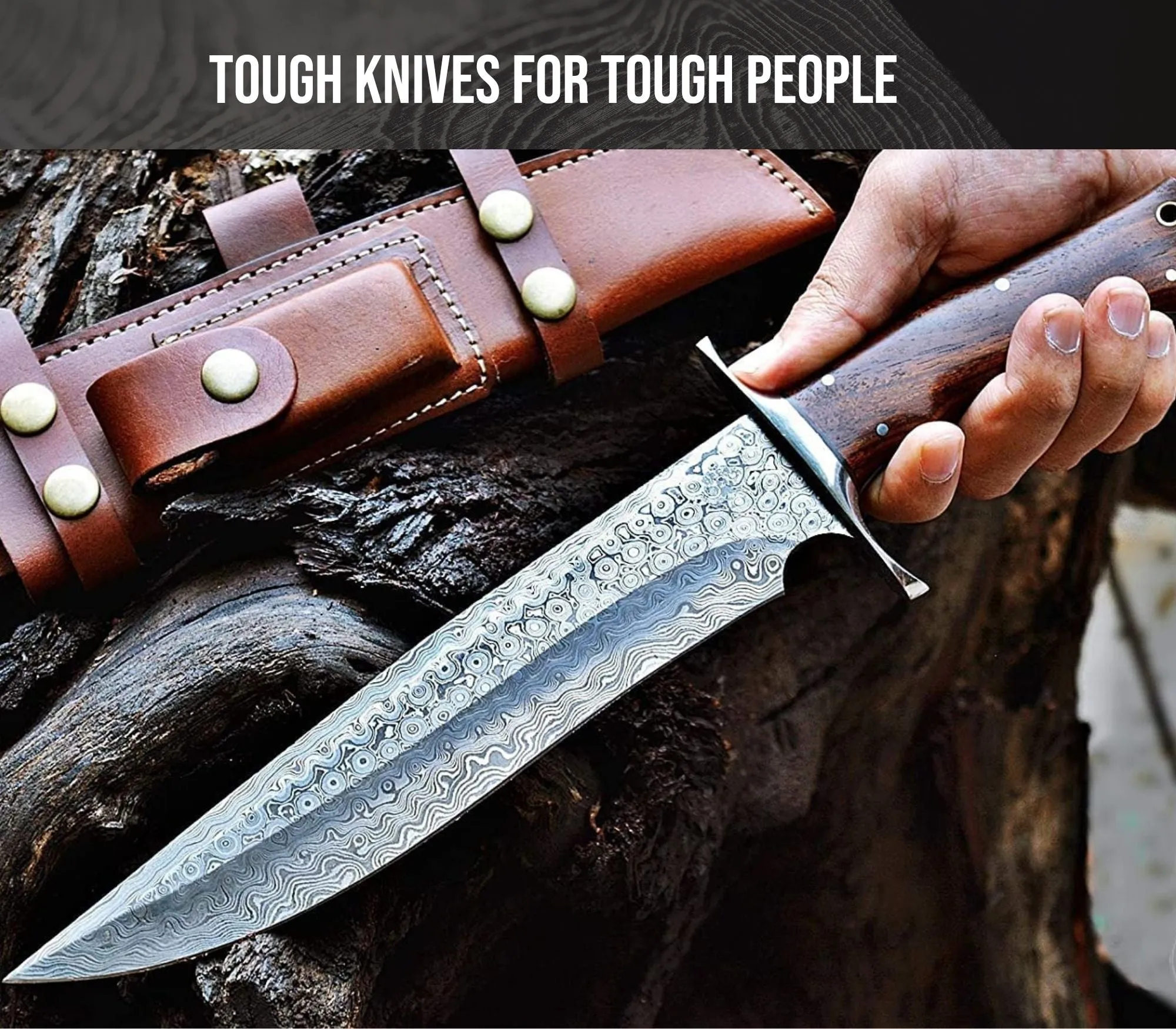 Patriot Damascus Hunting Knife