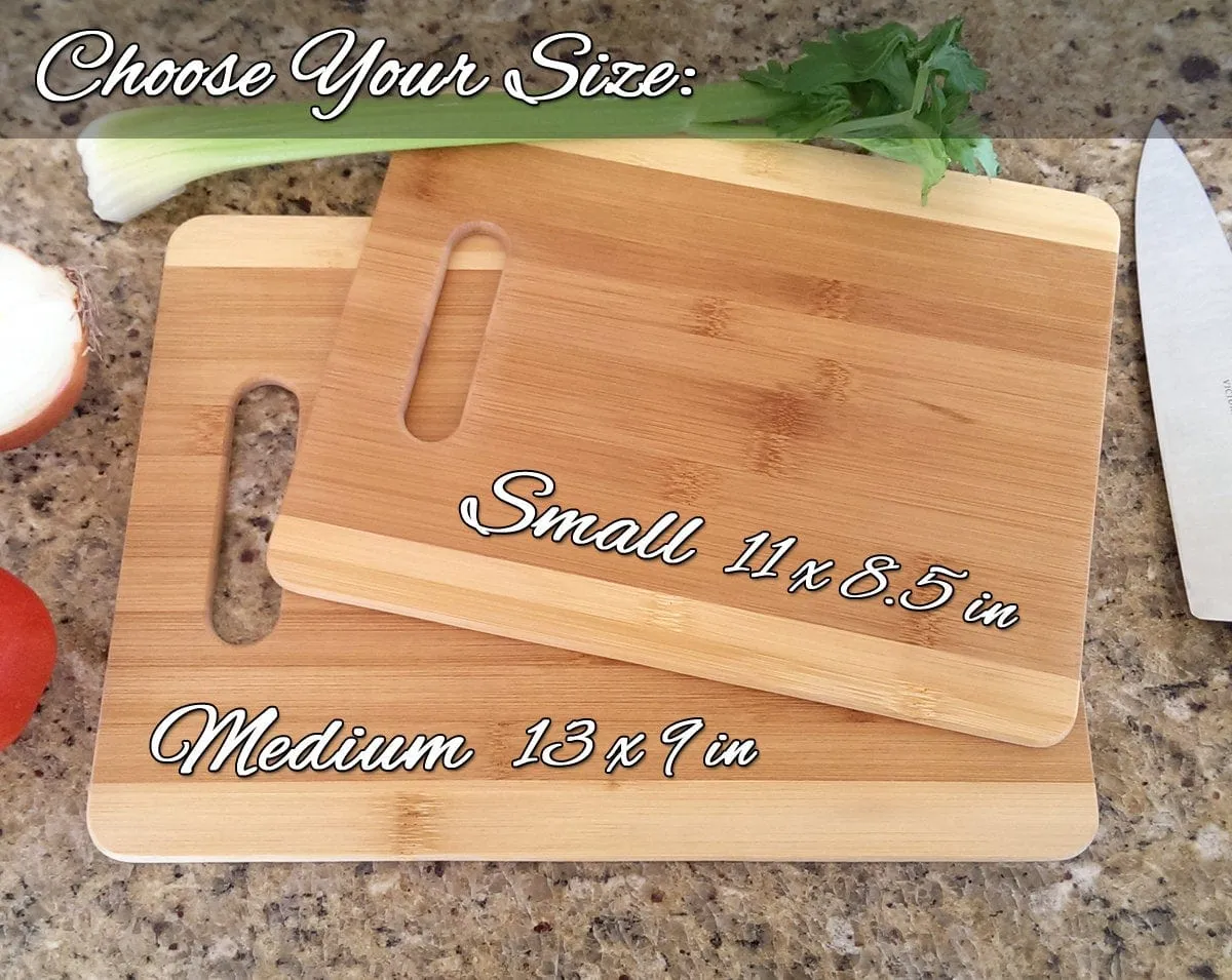 Personalized Romantic Couple Heart With Initials Cutting Board Laser Engraved Custom For Wedding Gift, First Christmas Retro Gift for Couple