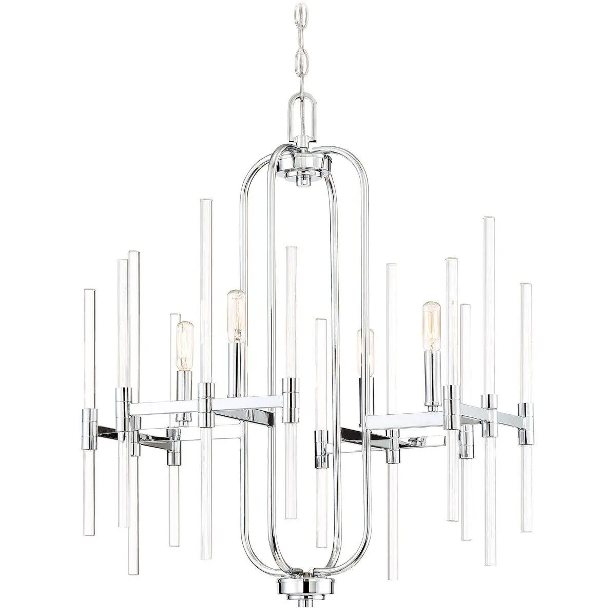 Pillar 22 in. 4 Lights Chandelier Chrome finish