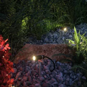 Plug & Shine Outdoor Plantini 2W LED Individual Spotlight in Anthracite