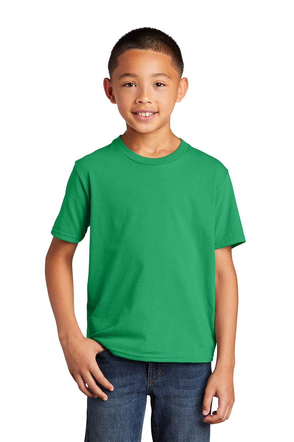 Port & Company Youth Fan Favorite Short Sleeve Crewneck T-Shirt - Athletic Kelly Green