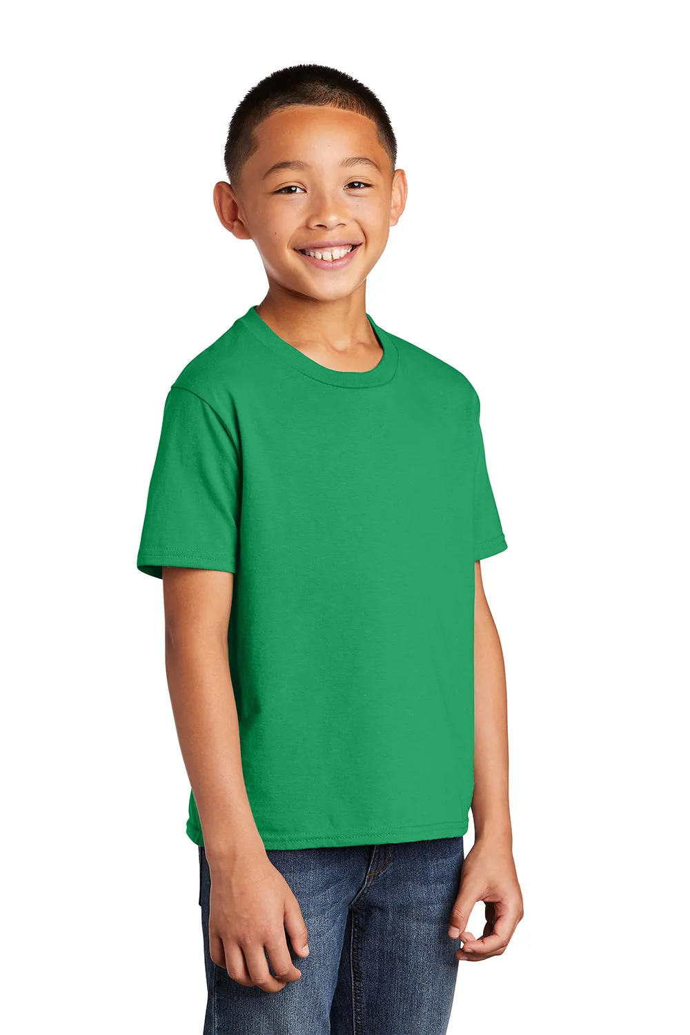 Port & Company Youth Fan Favorite Short Sleeve Crewneck T-Shirt - Athletic Kelly Green