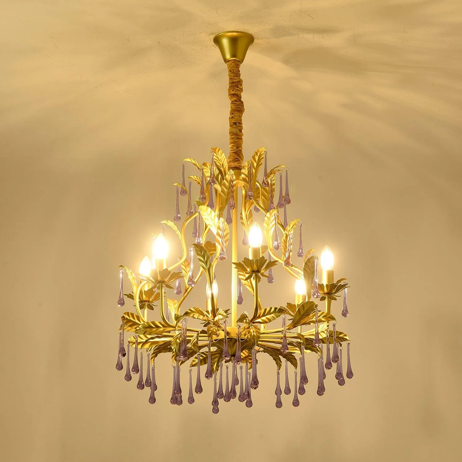 Purple Murano Chandelier